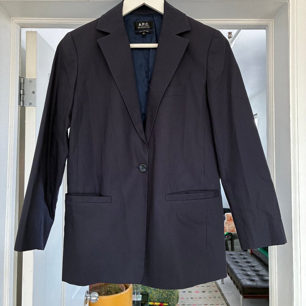 APC navy blazer